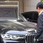 먼지 쌓인 BMW 차량 보더니… ‘ㅈㅈ’라고 19금 낙서한 양복남