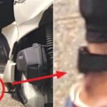 배달 중인 라이더 발목에 채워진 ‘전자발찌’… “아이들 배달 시킬 때 조심시켜야”