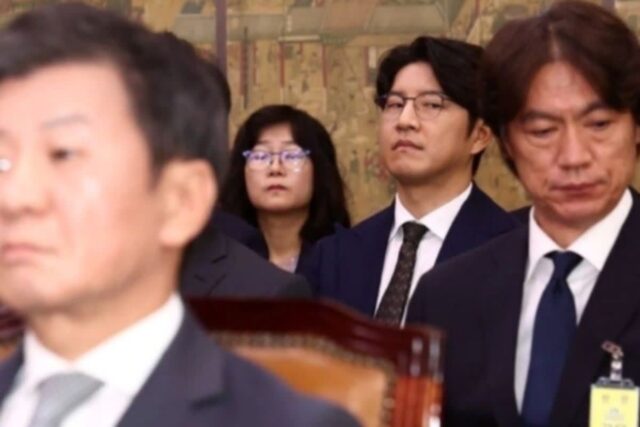 “이 분위기 뭐야” .. 박주호와 홍명보의 묘한 기류, 정몽규는 ‘멍?’