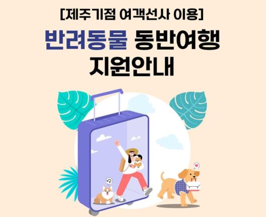 제주도, 반려견과 배 타고 제주 여행하면 ‘3만 원’ 지원한다
