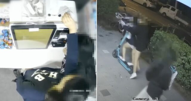담배 피우고 들어오더니 무인점포 탈탈 털어가… 킥보드 하나 같이 타고 사라진 여학생 3인조