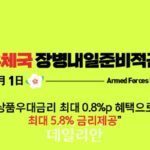 군 장병 매달 40만원 납입 시, 약 1400만원 목돈 마련 가능