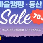 “캠핑족들 가을 나들이 준비 찬스”… 쿠팡, 캠핑·등산용품 파격 할인 기획전 진행한다