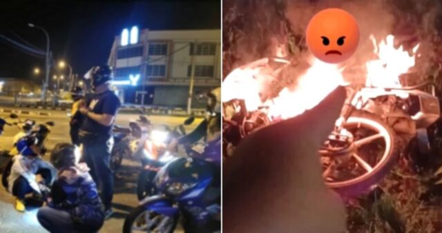 아들이 밤만 되면 폭주 뛰러 나가자 오토바이 불태워 ‘참교육’한 아빠 (영상)