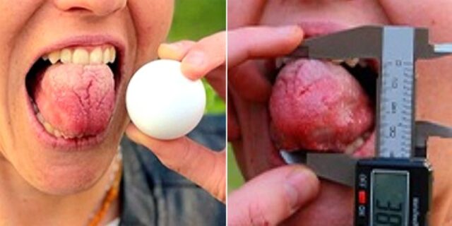 “키스는 어떻게 하나요?” 질문 쏟아지게 만든 세계에서 혀 가장 두꺼운 여성… ‘혀 둘레 13.8cm’