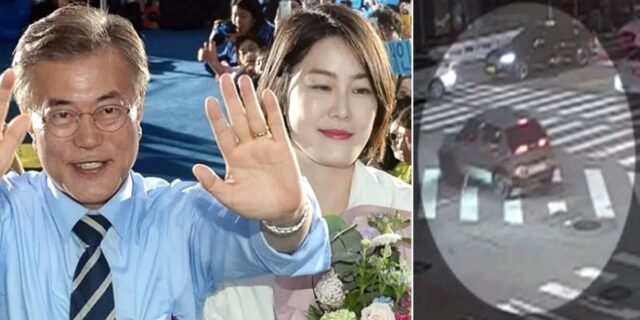문다혜, 우회전 차로서 좌회전까지… 위험천만한 음주 운전 당시 CCTV 영상