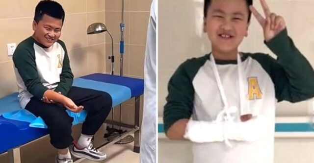 자전거 타다가 오른손 부러져 오열하더니… “숙제 못하겠네” 의사 말에 웃음 터진 소년