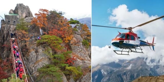 전북 완주 대둔산 정상서 100m 아래로 추락한 야영객…‘헬기 출동’ 구조대가 살렸다