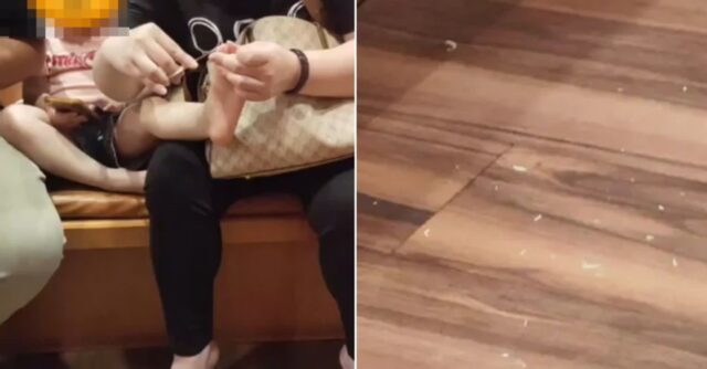 식당 웨이팅 중 아이 발톱 깎이더니… 바닥에 뿌려두고 밥 먹으러 간 ‘빌런 맘’