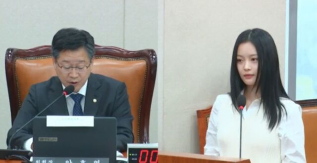 국정 감사 출석 하니, 방시혁‧어도어 경영진 공개 저격 뒤 눈물
