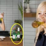술게임 ‘아파트’ 알려주더니… 이제 빨간뚜껑 소주로 ‘소맥’도 말아준 로제 (영상)