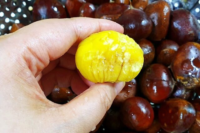 밤 삶을 때 이렇게 하니 맨손으로도 껍질이 훌러덩 벗겨지네!?