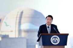 尹, ‘보수 심장’서 이승만·박정희 치켜세우며 “이런 지도자들 덕분에 원전 강국”