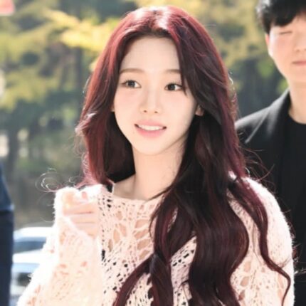 카리나가 쏘아올린 레드브라운 머리 염색