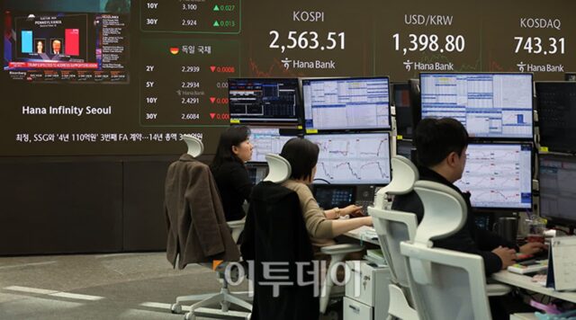 “밤사이 당국 개입 보였지만” 원·달러 환율, 2년 만에 개장가·고점 ‘최고’