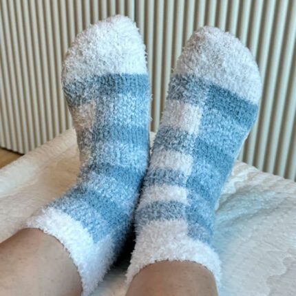 다이소 수면양말 몬풋 여성용 체크 최애템등극