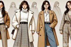 겨울을 스타일리시하게 즐길 수 있는 롱 코트 룩