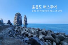 울릉도 버스투어 울릉도 3대 비경 삼선암과 관음도 조망 포인트