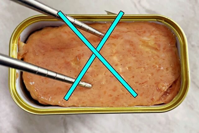 통조림햄 젓가락으로 빼지 마세요!이것 알면 5초만에 쏙 빠져요