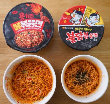 불닭볶음면 용가리불볶음면 편의점라면추천 비교 시식 후기