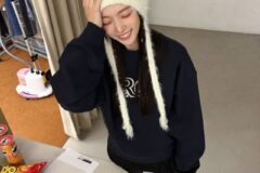 공승연, 귀달이 니트 모자로 러블리한 겨울 감성 완성