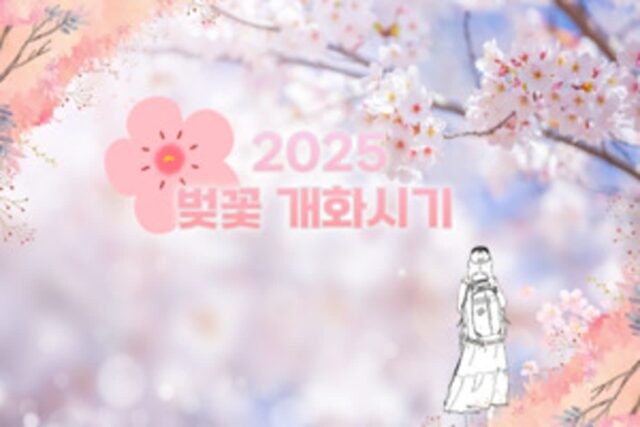 2025년 국내 벚꽃 개화 시기 예측하기
