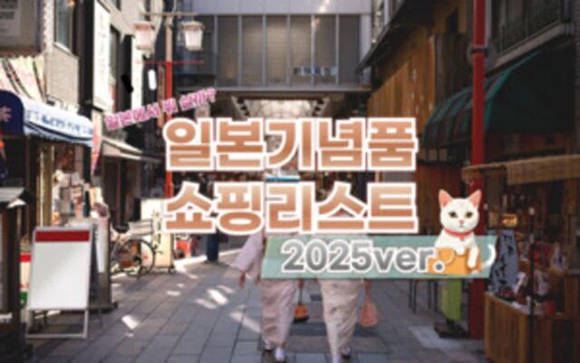 일본 여행 시 안 사오면 손해! 2025 일본 쇼핑 리스트 추천
