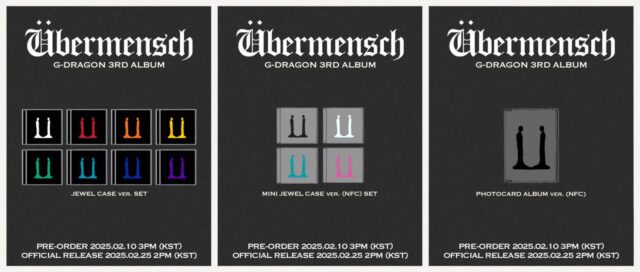 지드래곤, 정규 앨범 ‘Übermensch’ 오늘(10일)부터 프리오더 시작