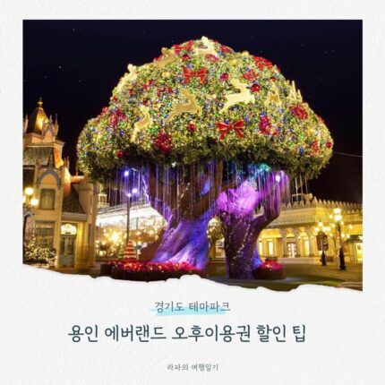경기도 가볼만한곳 용인 에버랜드 오후이용권 할인 팁