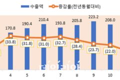 1월 반도체 수출 상승률 15개월만에 한 자릿수…대외경제여건 등 전망 ‘흐림’