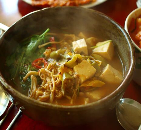 풋고추 요리, 고추 된장찌개 끓이는법