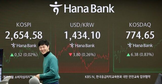 [2/21(금) 오늘 시황] 코스피, 2거래일 연속 숨고르기…2654 강보합 마감