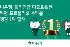 하나은행, 퇴직연금 디폴트옵션 수익률 은행권 ‘1위’
