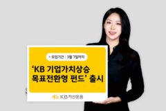 “밸류업 정책 수혜”…‘KB 기업가치상승 40 목표전환형 펀드’ 출시