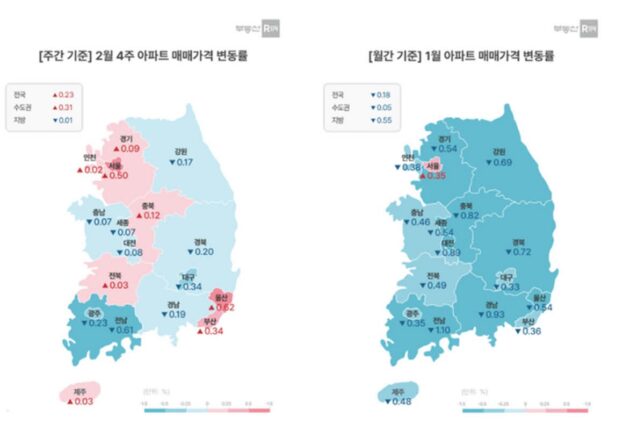 [주간부동산시황] 부동산R114, 서울 아파트값 0.50% 껑충
