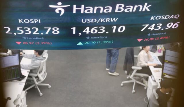[2/28(금) 오늘 시황] ‘미국 관세 불확실성’ 직격탄…코스피·코스닥 3%대 하락