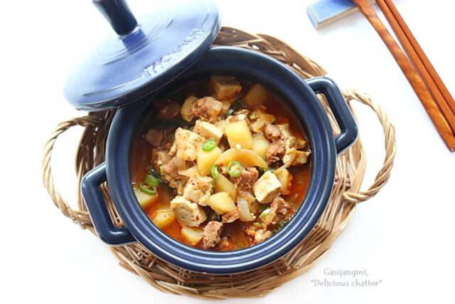 짜글이 만드는 법 돼지고기 짜글이 찌개 레시피 고추장찌개