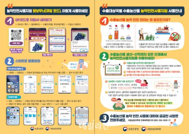 “농약 사용 정보를 정확하고 편리하게”…농약안전사용 지침 정보무늬 제공