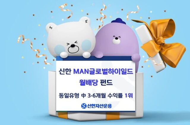 신한운용, ‘MAN글로벌하이일드 월배당 펀드’ 수익률 전체 1위