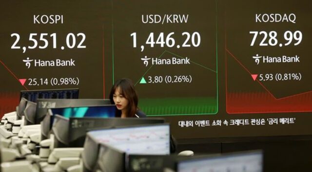 [7일 오전 시황] 코스피, 美 경기 침체 경계감에 2560선 후퇴