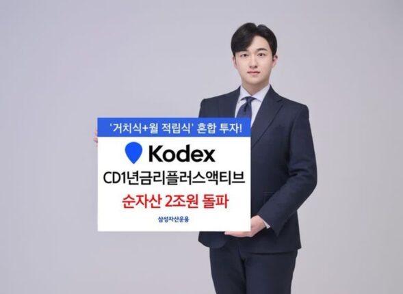 삼성운용, ‘CD1년금리플러스액티브’ 순자산 2조 돌파