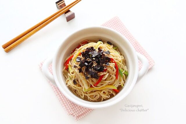 간장 비빔국수 만드는 법 간단한 점심 한끼 비빔국수 레시피