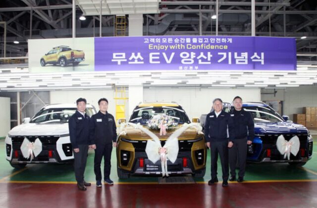 KGM, 2천만 원대 전기 픽업 ‘무쏘 EV’ 양산 기념식 개최