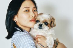 사람, 강아지, 도마뱀의 사랑스러운 동거