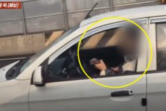 “내가 잘못 봤나?” 달리는 차 안에서 기타 잡고 연주…노래 열창까지