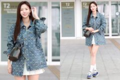 채수빈, 봄을 입고 걷다…사랑스러움 가득한 공항패션