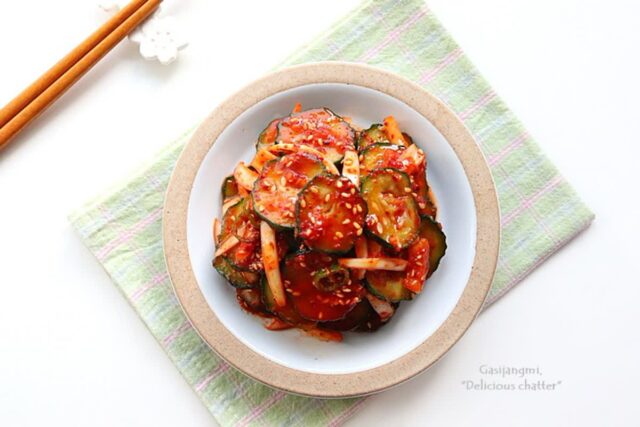 쉬운 반찬 오이무침 레시피 집밥 야채반찬 무침요리