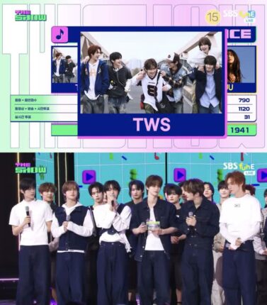TWS, 데뷔 첫 음악방송 1위… ‘청량불패’ 신화 본격 시동