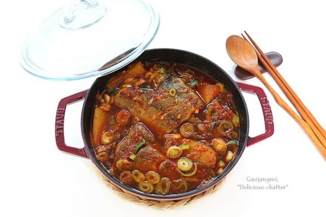 가자미조림 담백 짭조름한 조림반찬 가자미무조림 레시피