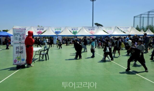 [부안마실축제] 관광객들 함께 즐기는 오징어게임